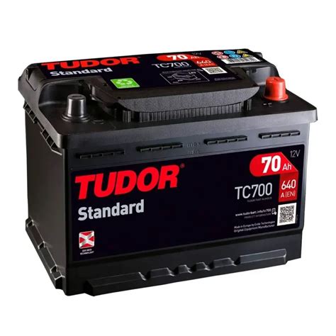 bateria tudor 70ah precio|Tudor TC700 Batería de coche Tudor 70Ah 640A, Gama .